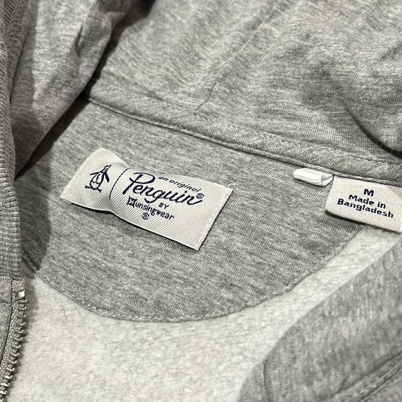 ORIGINAL PENGUIN STICKER PETE FULL ZIP FLEECE HOODIE - Picture 5 of 6